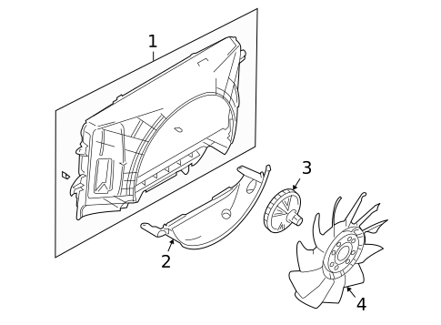 Cooling Fan, Clutch & Motor for 2008 Lincoln Navigator #0