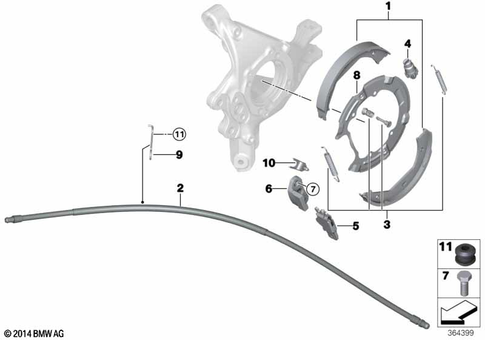 Parking Brake / Brake Shoes for 2018 BMW M2 #0