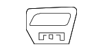 31383234 - Body: Lmp Washer Cover Bracket for Volvo Image