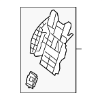 2229101611 - Body: Seat Lumbar Support Cushion for Mercedes-Benz Image