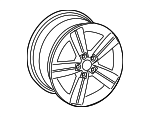 8J0601025C - Suspension: Wheel, Alloy for Audi: TT, TT Quattro, TTS Quattro Image