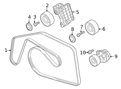 Belts & Pulleys for 2014 Audi A7 Quattro #0