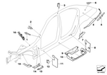 41217066155 - Bodywork: Molded Part F Entrance Rear for BMW Image