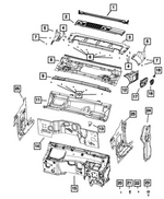 7HC81TZZAA - : Cowl Side Trim Panel, Left for Mopar Image