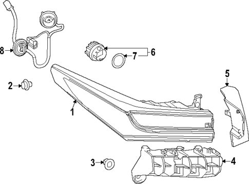 Bulbs - Chassis for 2024 Lexus RZ450e #1