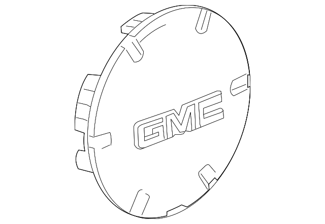 2010-2017 GMC Terrain Button Style Center Cap with GMC Logo 09597571 GM ...