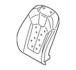 88350K9010 - Body: Seat Back Pad for Hyundai Image