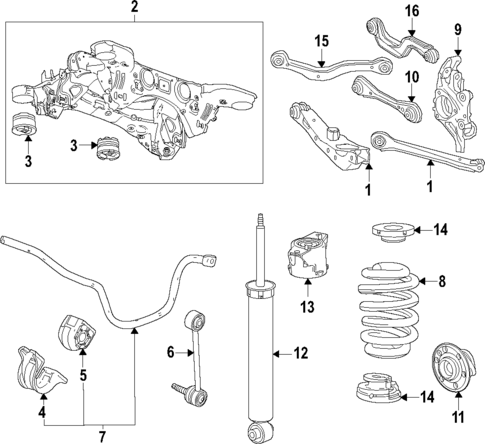 Rear Suspension for 2024 Honda Prologue #0