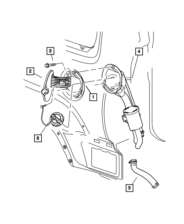52129222AE - : Fuel Filler Tube for Mopar Image