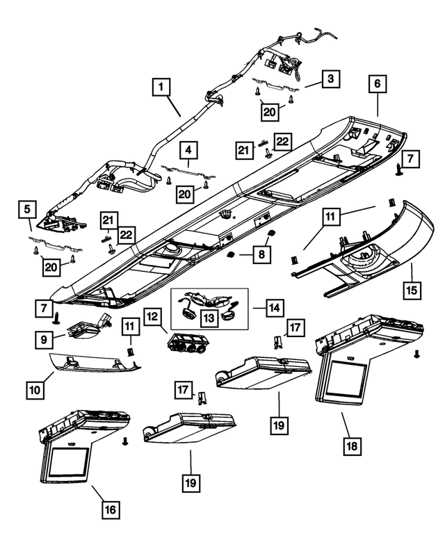 55111967AA - : A/C And Heater - Auxiliary Control for Mopar Image