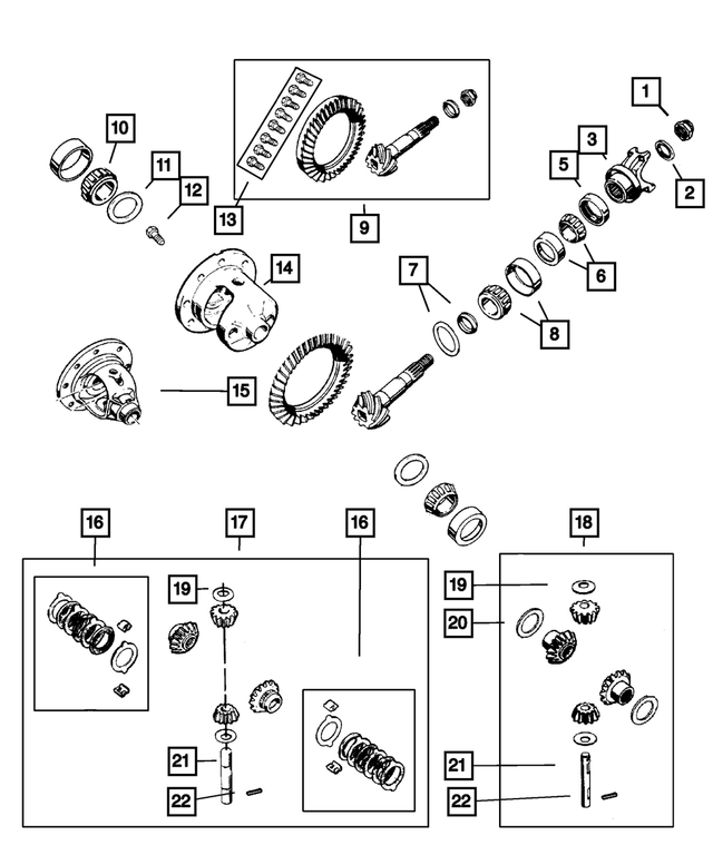J8124052 - Rear Axle: Drive Pinion Bearing, Front for Mopar Image