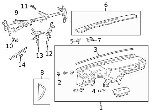 Instrument Panel for 2019 Toyota Avalon #0
