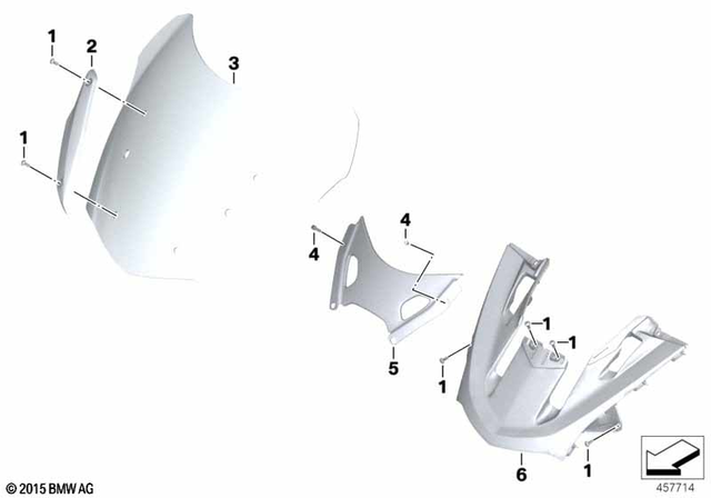 6327651212 - Frame and Mounting Parts: Binding Head Screw - M5X16-A2-80 for BMW-Motorrad Image