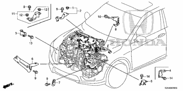 Engine Wire Harness Stay (L4) for 2016 Honda Accord #0
