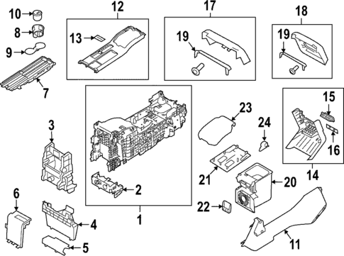 Front Console for 2021 Land Rover Range Rover #0
