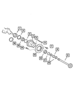 5134718AA - Rear Axle: Axle Output Flange, Right Or Left for Mopar Image