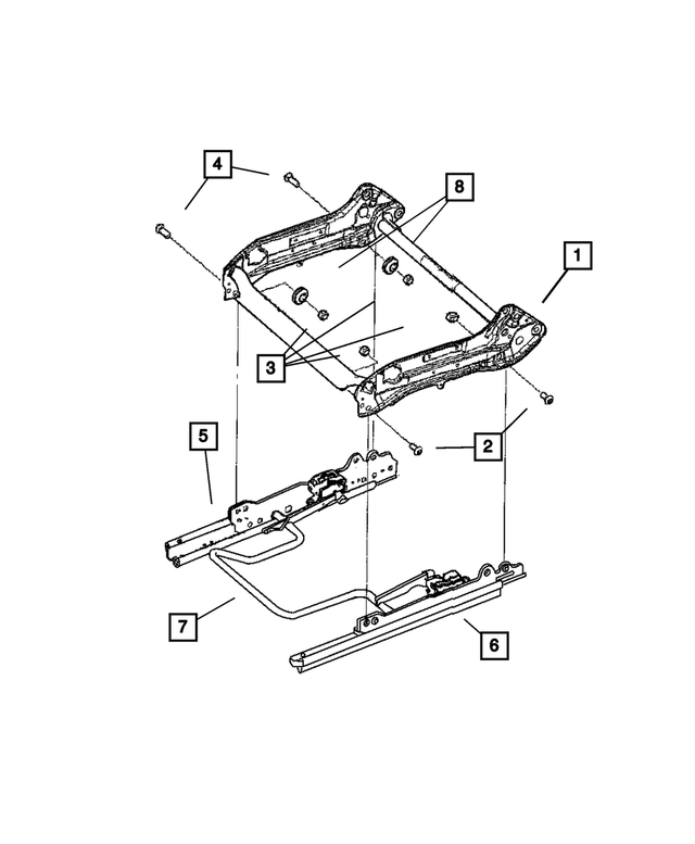 5135283AA - Interior Trim: Front Seat Cushion Frame for Mopar Image