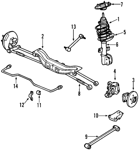 Rear Suspension for 2002 Chevrolet Impala #1