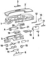 16166401 - Body: Radio for Buick: Roadmaster | Chevrolet: Caprice, Cavalier | Oldsmobile: Silhouette Image