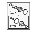442848141 - Suspension: Cv Joint Boot Kit for Lexus: RX350, RX350L, RX450hL Image