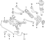 37105B4A9E0 - Suspension: Stabilizer Bar for BMW: 750e xDrive Image