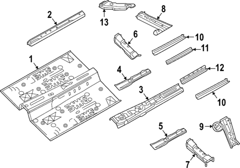 Floor & Rails for 2024 INFINITI QX55 #0