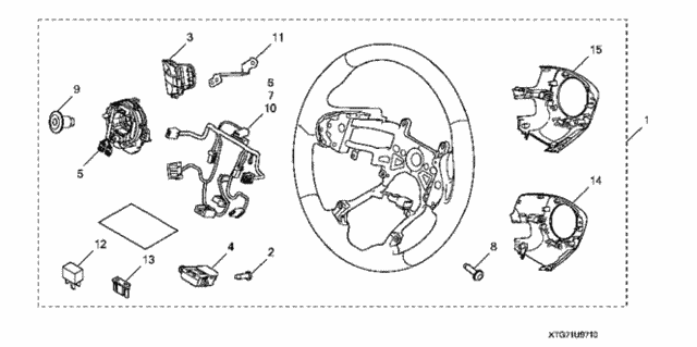 Steering Wheel (Heated) for 2019 Honda Ridgeline #0