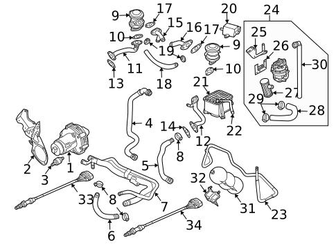 EGR System for 2004 Audi S4 #0