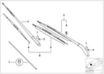61617161613 - : Wiper Blade Driver Side for BMW Image