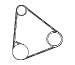 9091602401 - Cooling System: Alternator Belt for Toyota Image