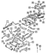 68242706AA - : CROSSMEMBER - ISOLATOR  68242706AA for Chrysler: 300 | Dodge: Challenger, Charger Image