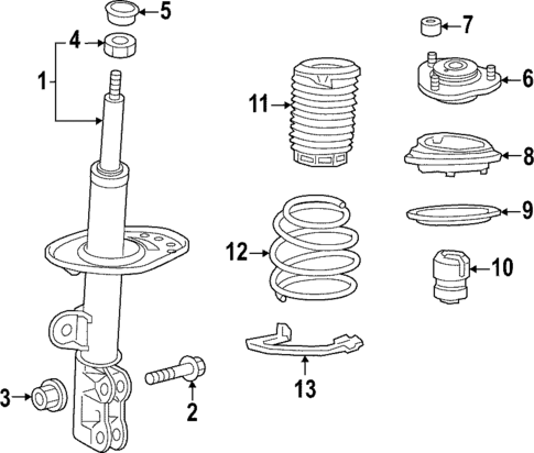 Struts & Components for 2025 Toyota Corolla Cross #0