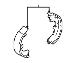 88972490 - Brakes: Brake Shoes for Pontiac: Vibe Image