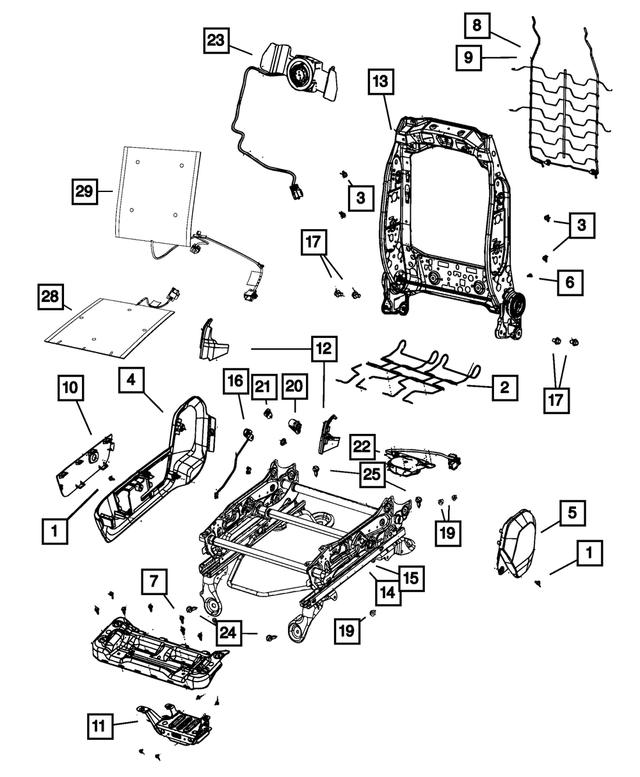 « 68030855AA – Interior Trim : Vis pour Mopar Image »