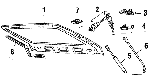 Gate & Hardware for 1984 Volkswagen Rabbit | OEM Parts Online