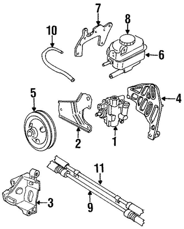 4764347AF - Steering: Power Steering Pressure Hose for Mopar Image
