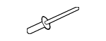 90853SLE003 - Body: Fuel Door Rivet for Honda Image