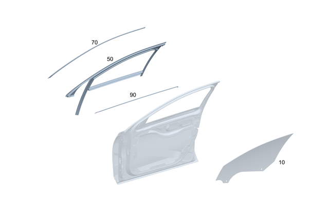 2237204800 - Front Door: Crank Window for Mercedes-Benz Image image