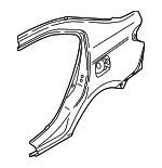 5301J107 - Body: Quarter Panel for Mitsubishi: Mirage G4 Image