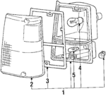 MB283671 - : Signal Lamp Assembly for Mitsubishi Image