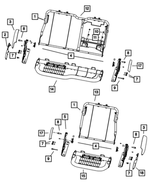 68050636AA - Interior Trim: Seat Back Retainer for Mopar Image
