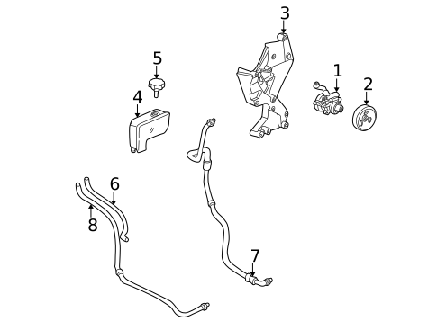 Pump & Hoses for 1993 Chevrolet Camaro #0
