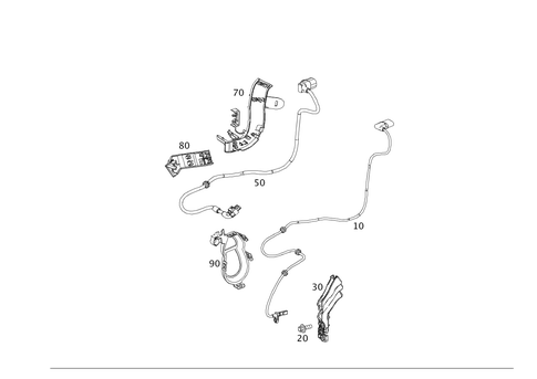 Rear Axle Wiring for 2023 Mercedes-Benz CLA250 #0