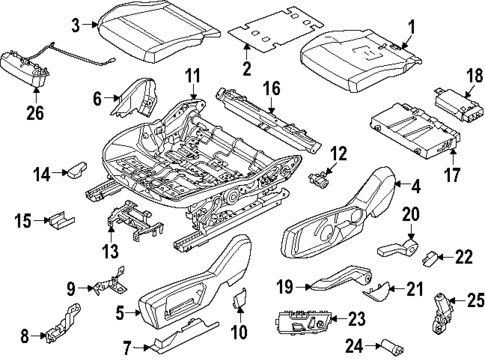 Driver Seat Components for 2025 Mini Countryman #2