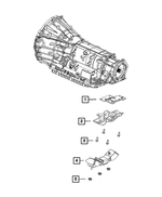 68264800AC - Transmission: Transmission Mount Bracket for Mopar Image