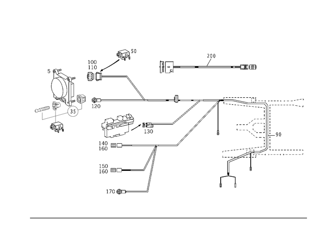 2025406081 - : Coupling Housing, Elec for Mercedes-Benz Image
