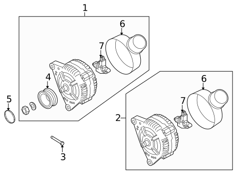 Alternator for 2009 Audi Q5 #1