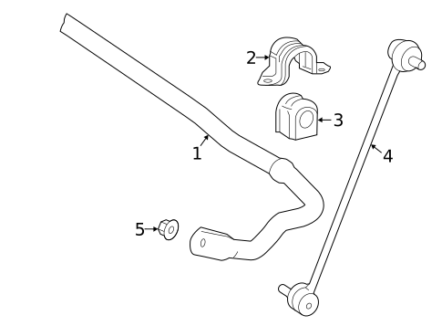 Stabilizer Bar & Components for 2020 Toyota Prius #0
