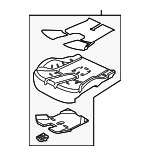 LR080581 - Body: Seat Cushion Pad for Land Rover: Discovery Image