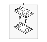 3CN947105DYU - Body: Map Lamp Assembly for Volkswagen: Atlas Image